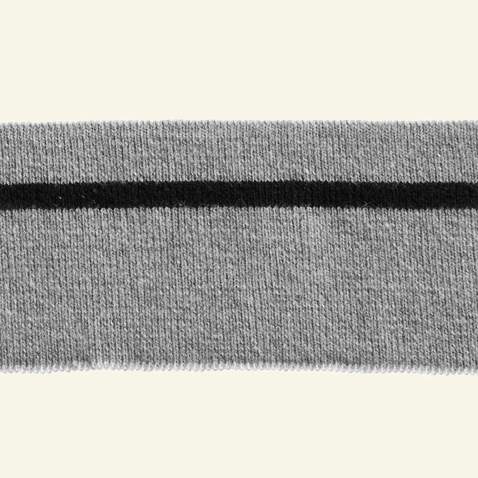 1x1 rib 4,8x100cm grå melange/sort 1stk 96112_pack