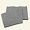 2x2 rib 30x90cm grey melange 1pc