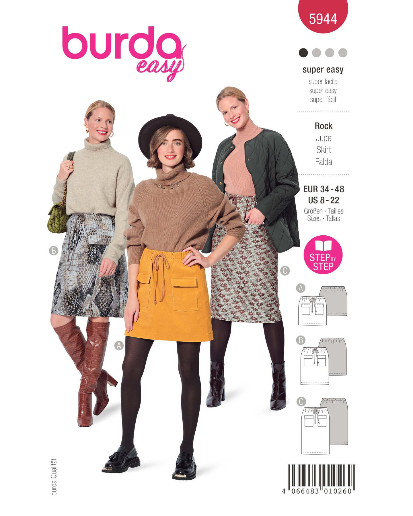 5944 Skirt with pockets 34-48 1100040_pack