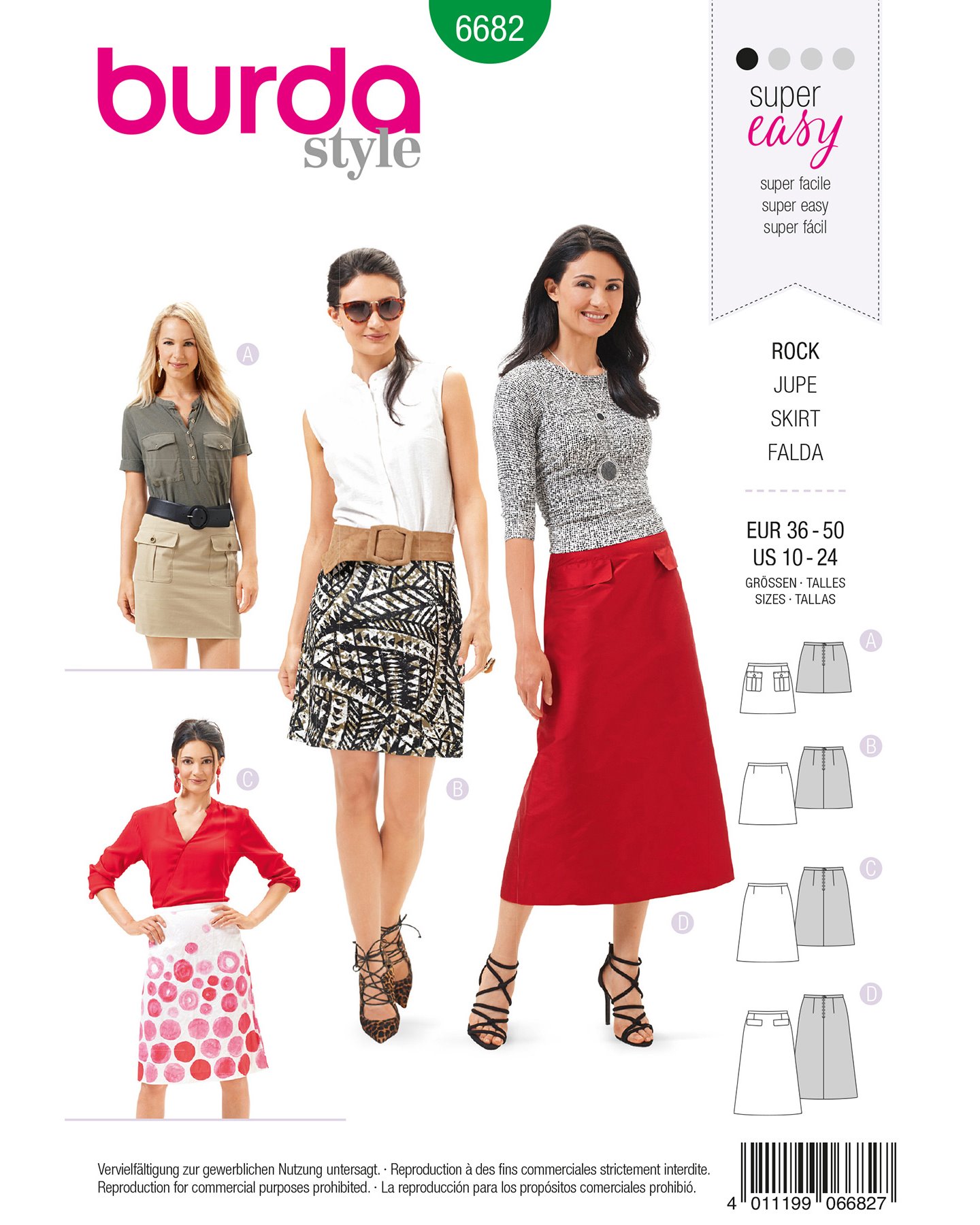 6682 Skirt with zip and pocket 36-50 1100142_pack