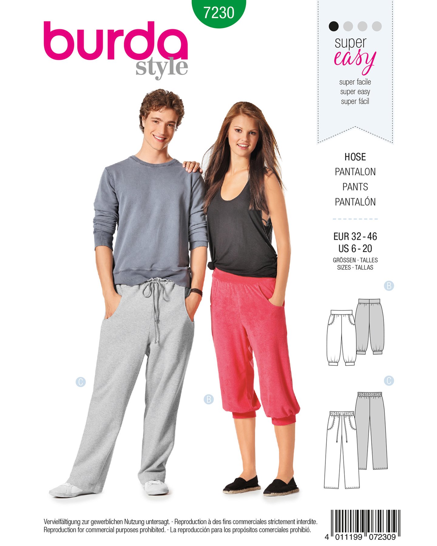 7230 Pants with variation 32-44 1100164_pack