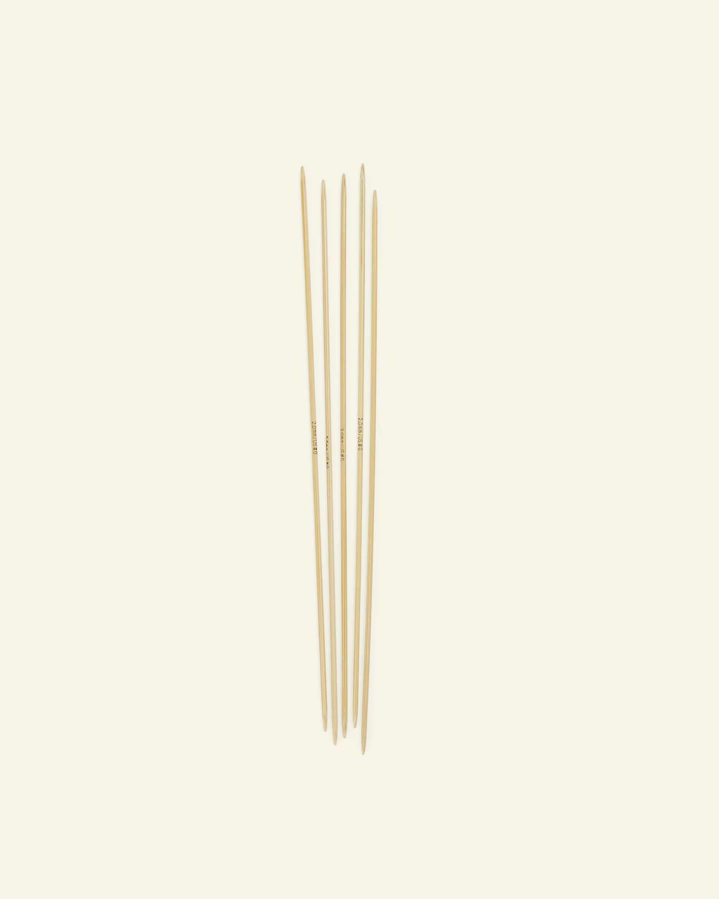 Addi dbl point. needle bamboo 20cm 2,0mm 83272_pack