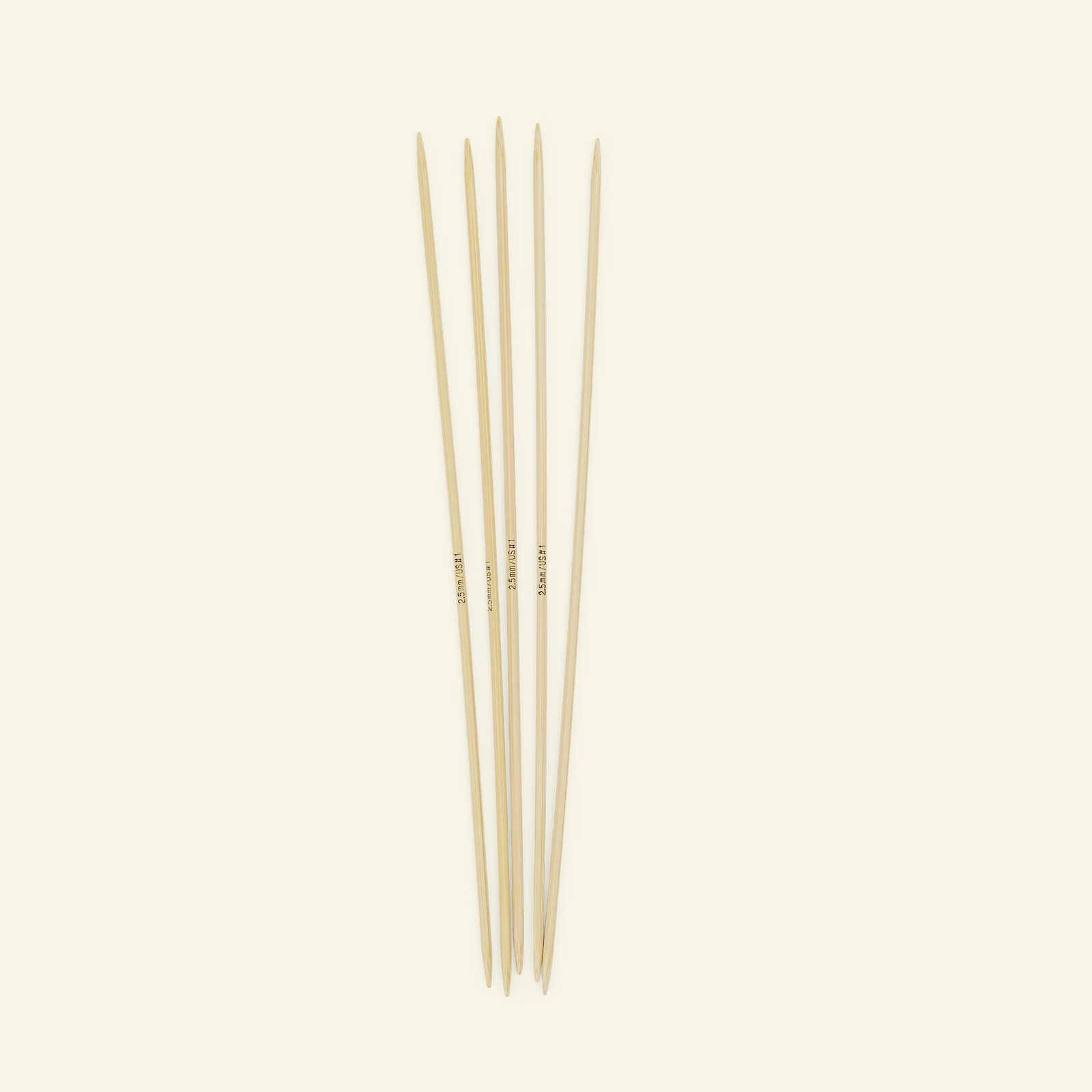 Addi dbl point. needle bamboo 20cm 2,5mm 83273_pack