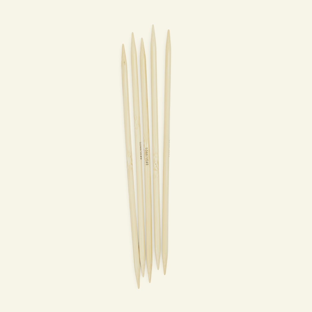 Se Addi strømpepinde bambus 20cm 5,0mm hos Selfmade