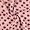 Alpefleece rosa med store prikker