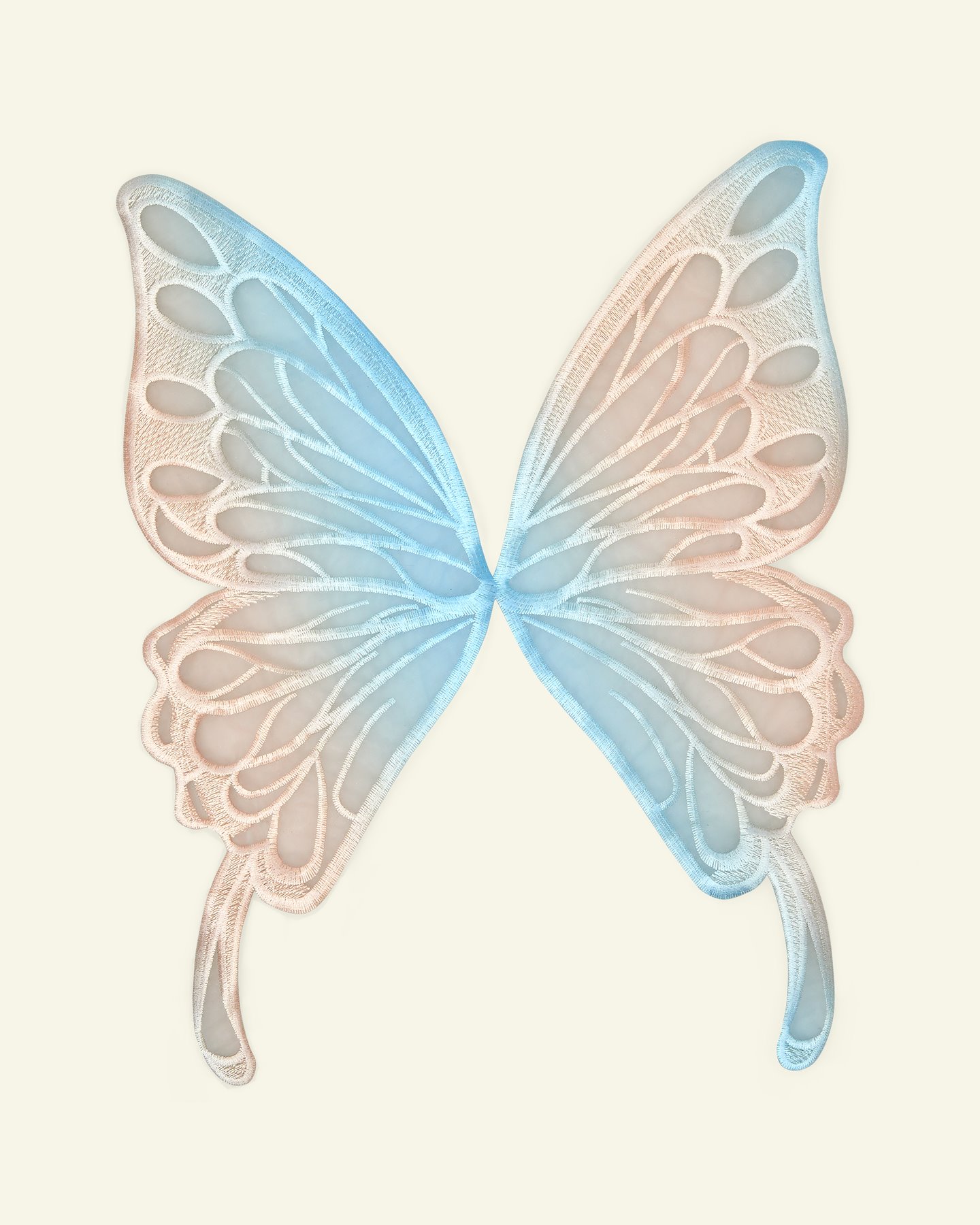 Applikation sommerfugl 26x32 cm blå/rosa 24964_pack
