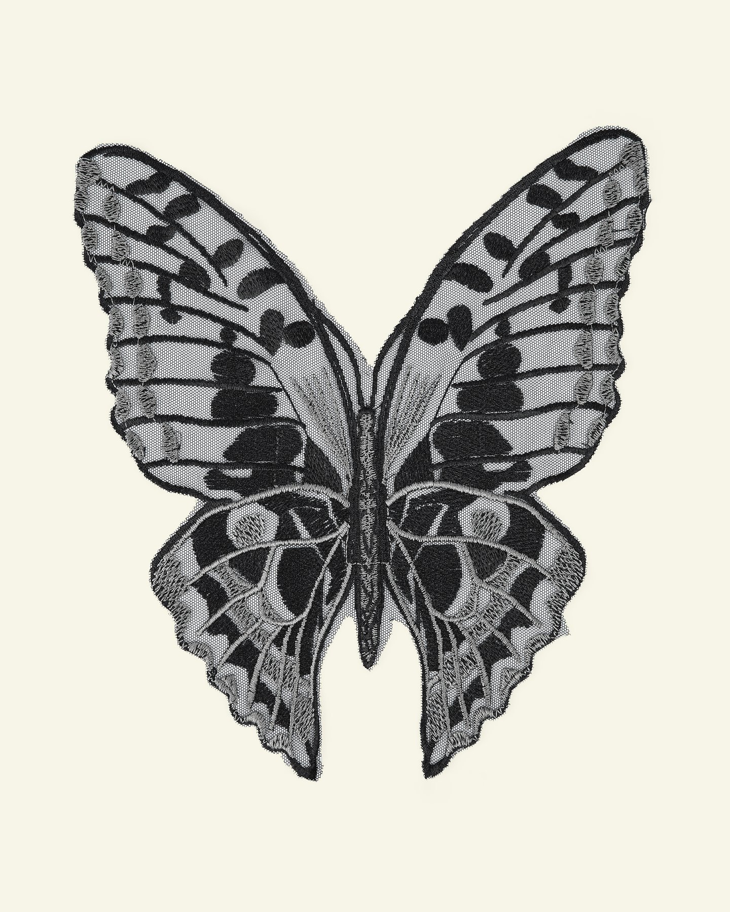 Appliqué butterfly 29x24cm black 1pcs 50204_pack