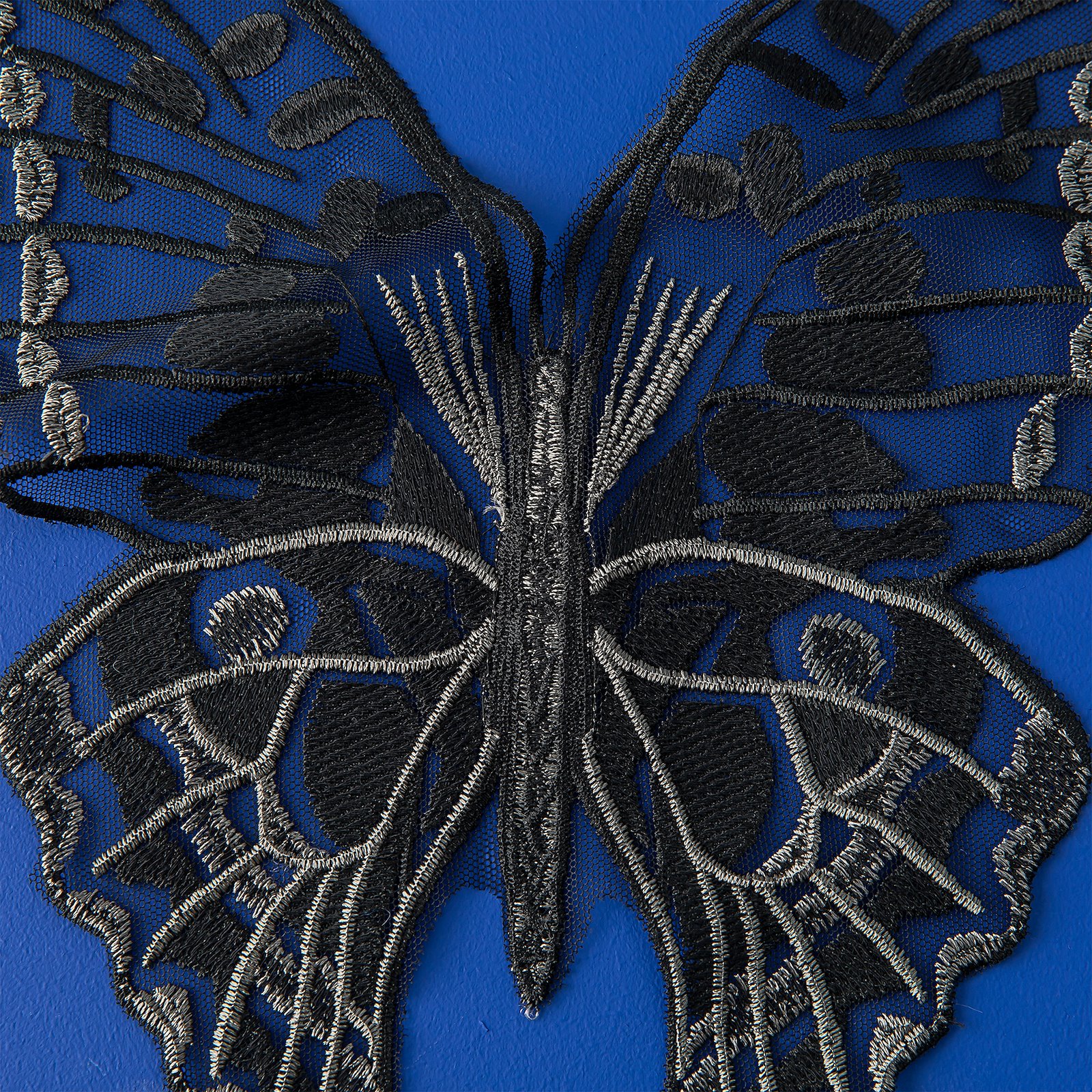 Appliqué butterfly 29x24cm black 1pcs 50204_sskit