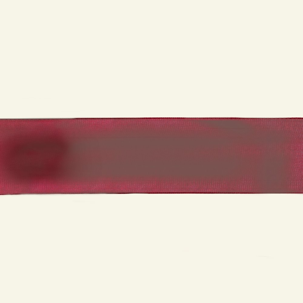Billede af Bånd organza 25mm mørk rød 3m