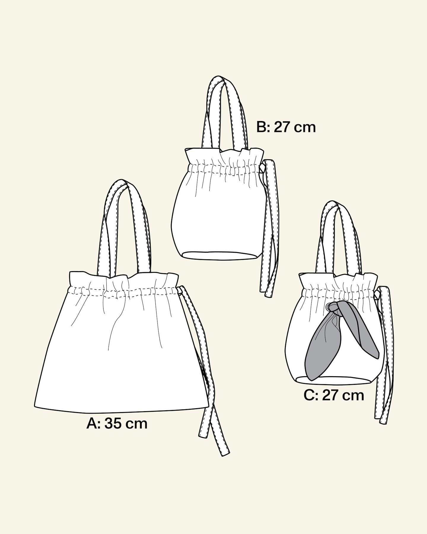Bags with tie ribbon 9032100_pack