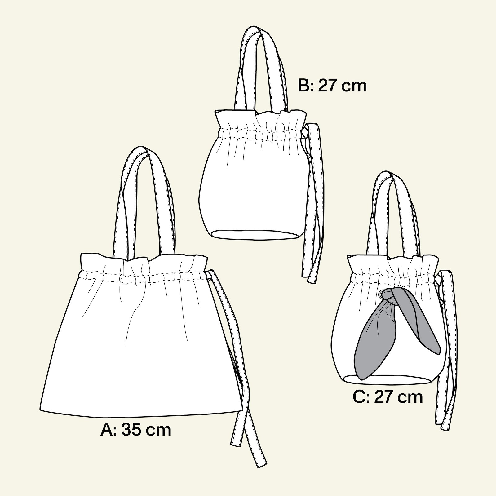 Bags with tie ribbon p90321_pack