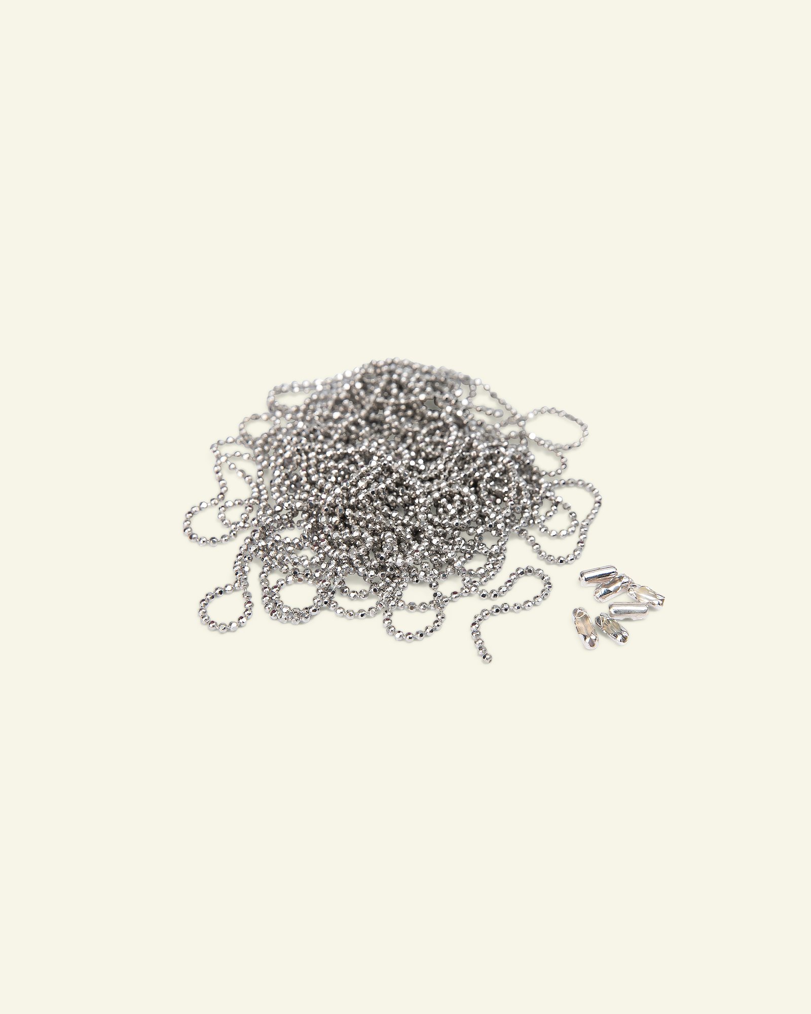Ball chain w/6 lock 1mm silver colored 45389_pack