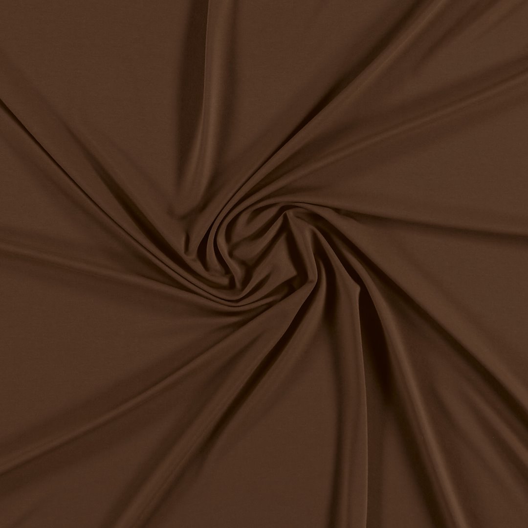 Billede af Bambus stretch jersey chokolade brun