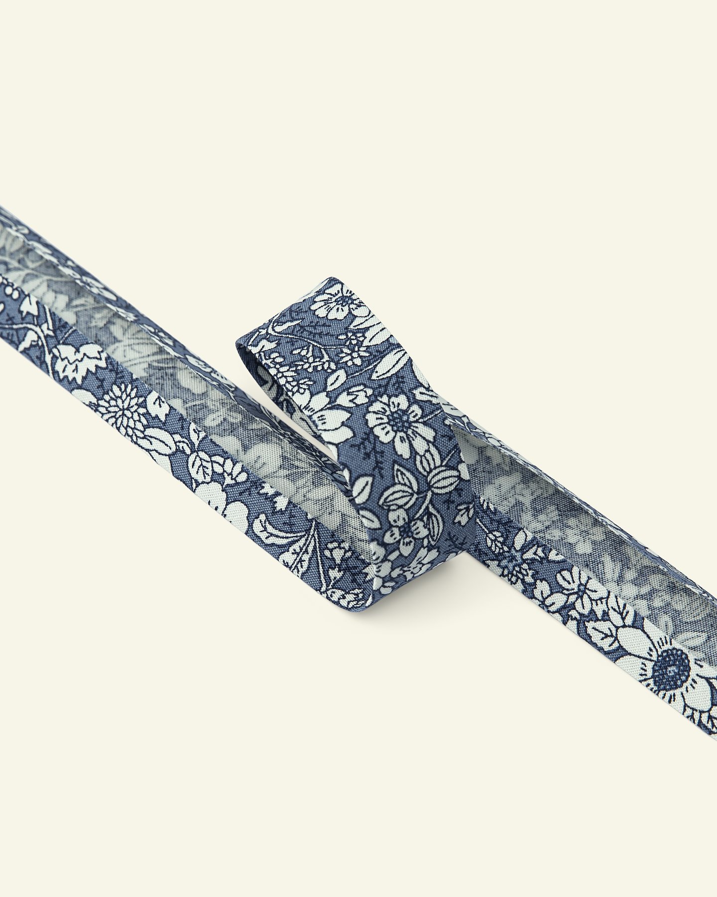 Baumwoll-Schrägband 18mm Blumen Blau, 3m 64034_pack