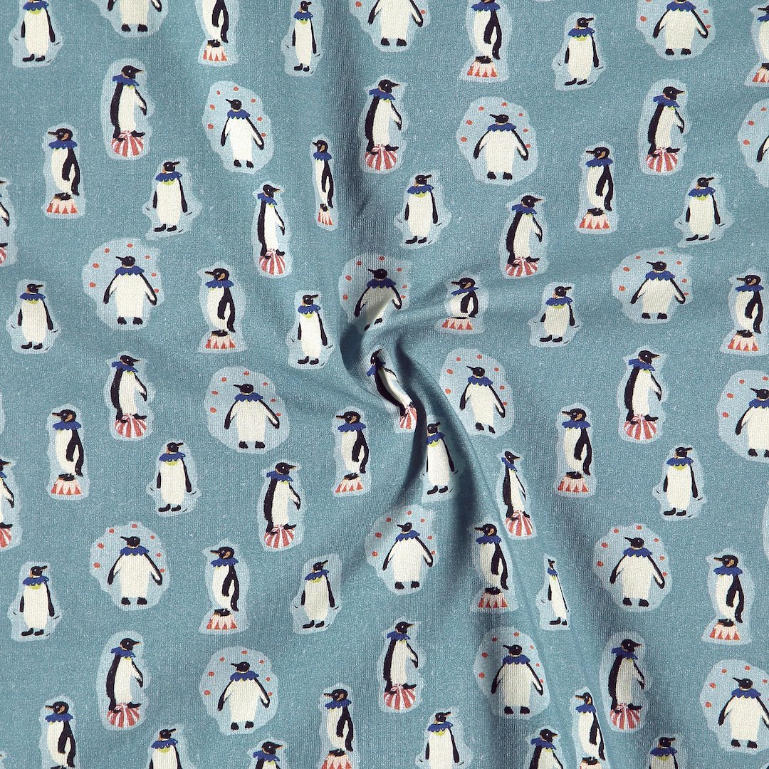 Billede af BCI stretch jersey støvet blå m pingvin