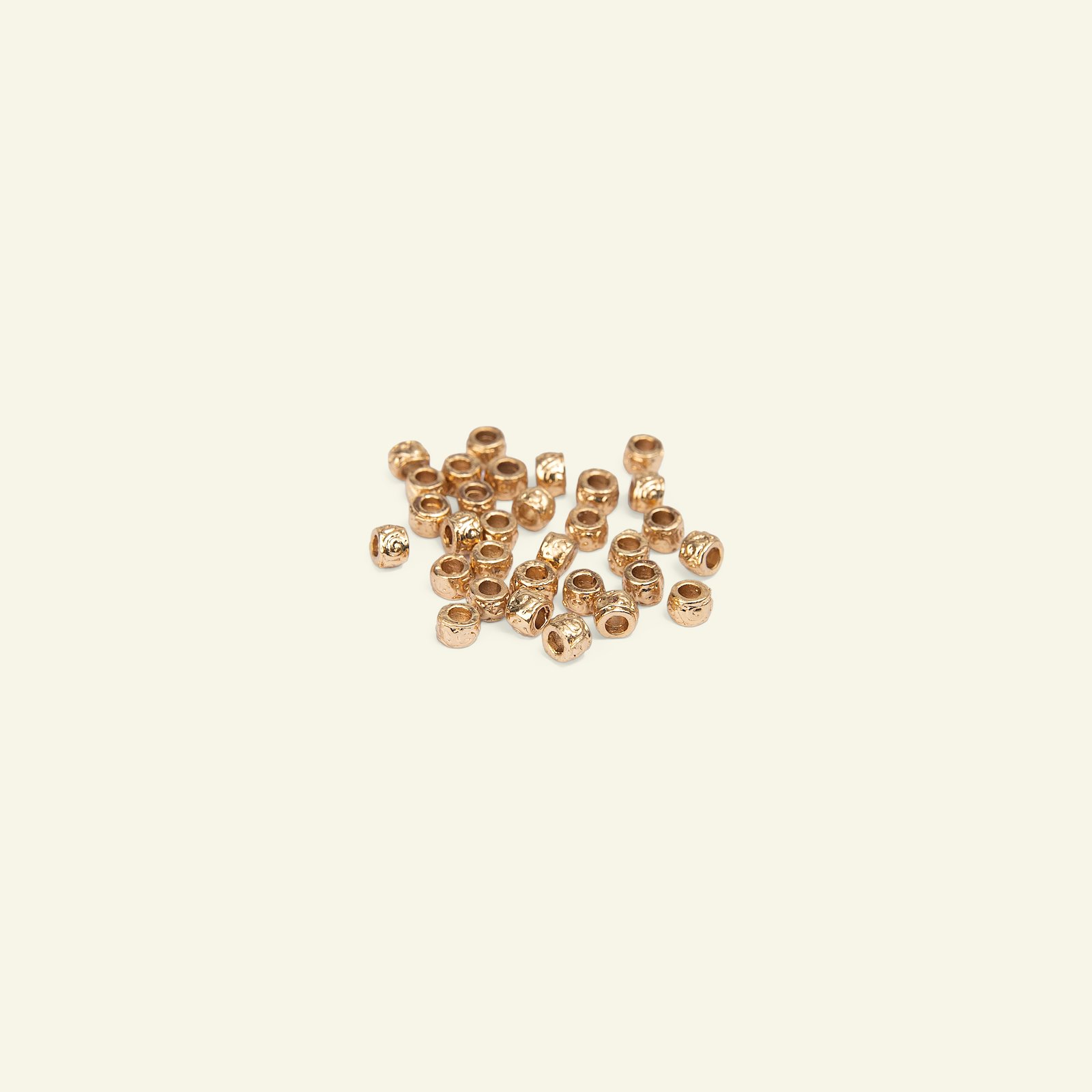 Bead tip pearl metal 4mm guld 30pcs 45728_pack
