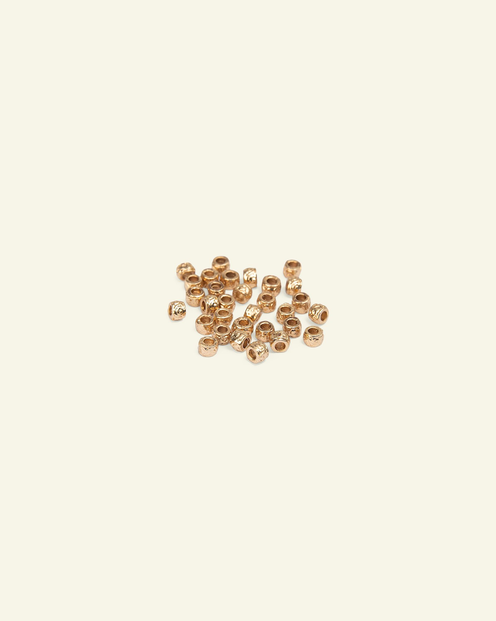 Bead tip pearl metal 4mm guld 30pcs 45728_pack