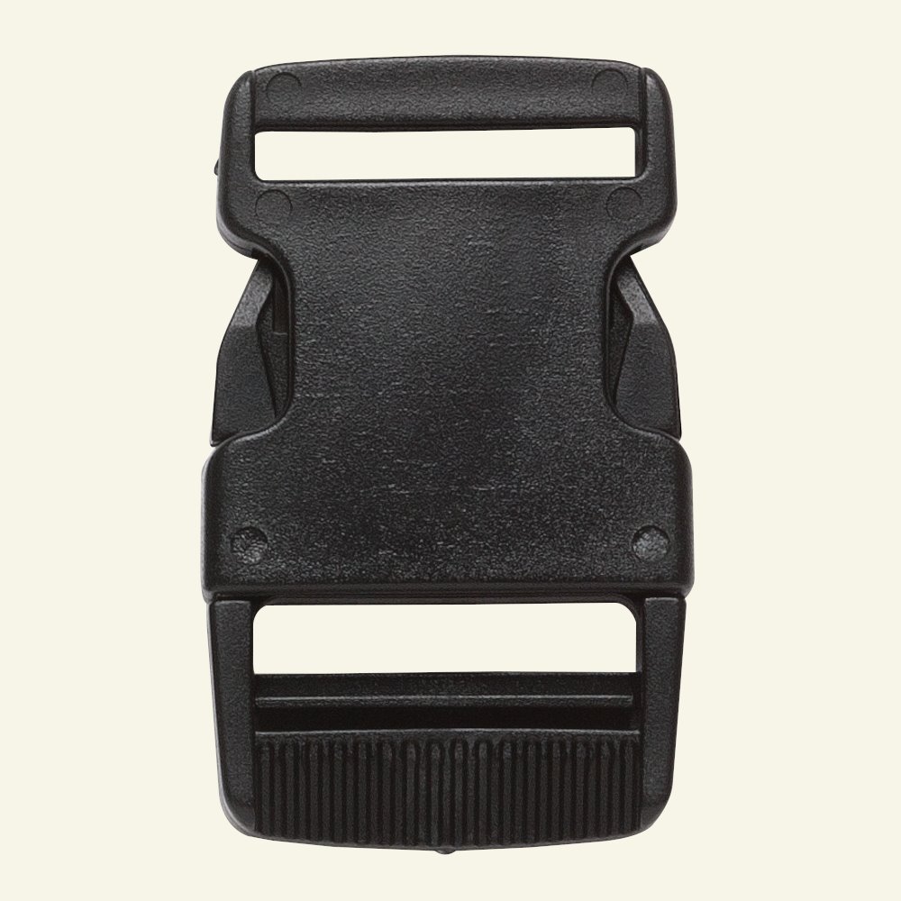 Belt buckle 30mm black 1pc 43242_pack