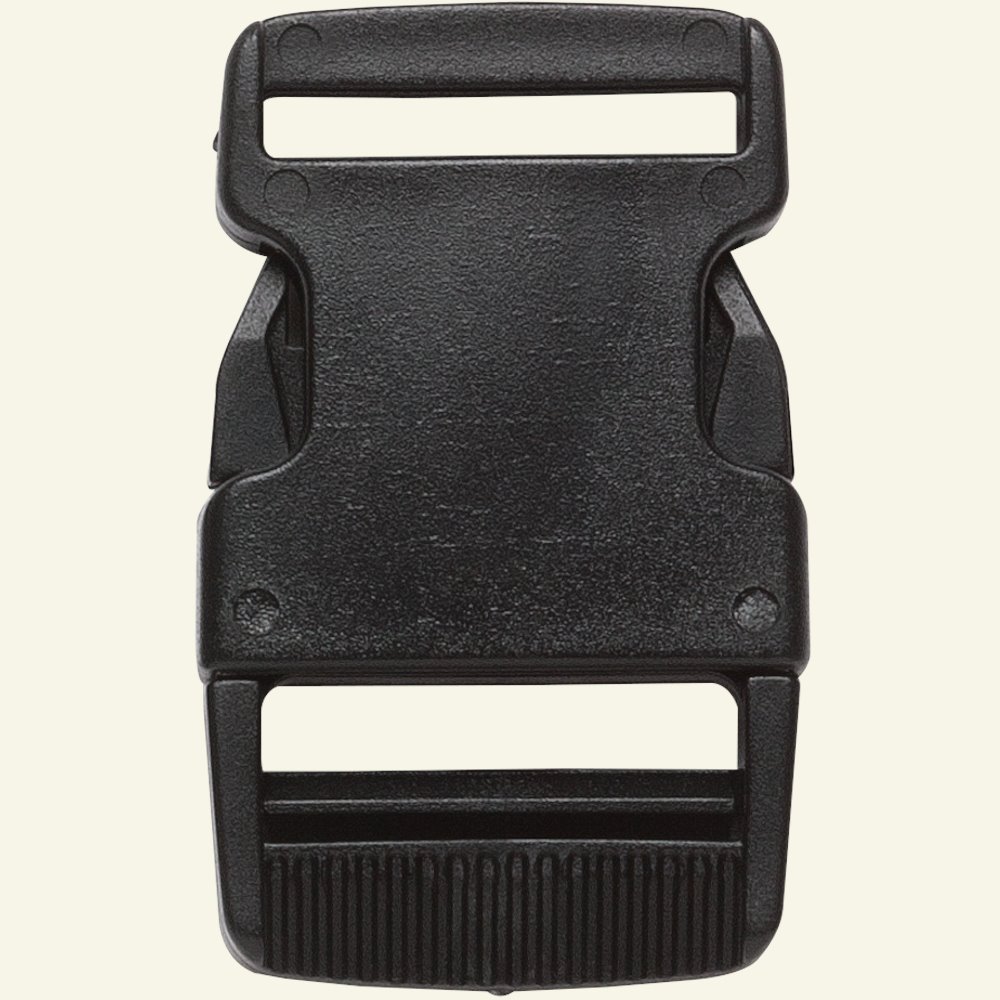 Belt buckle 38mm black 1pc 43278_pack