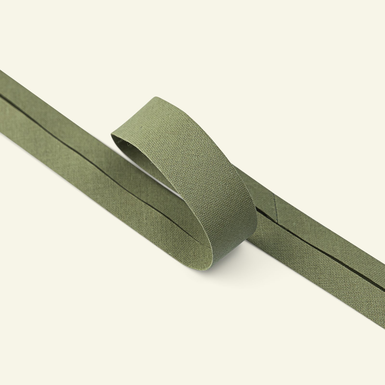 Bias tape cotton 18mm dusty olive 25m 68033_pack