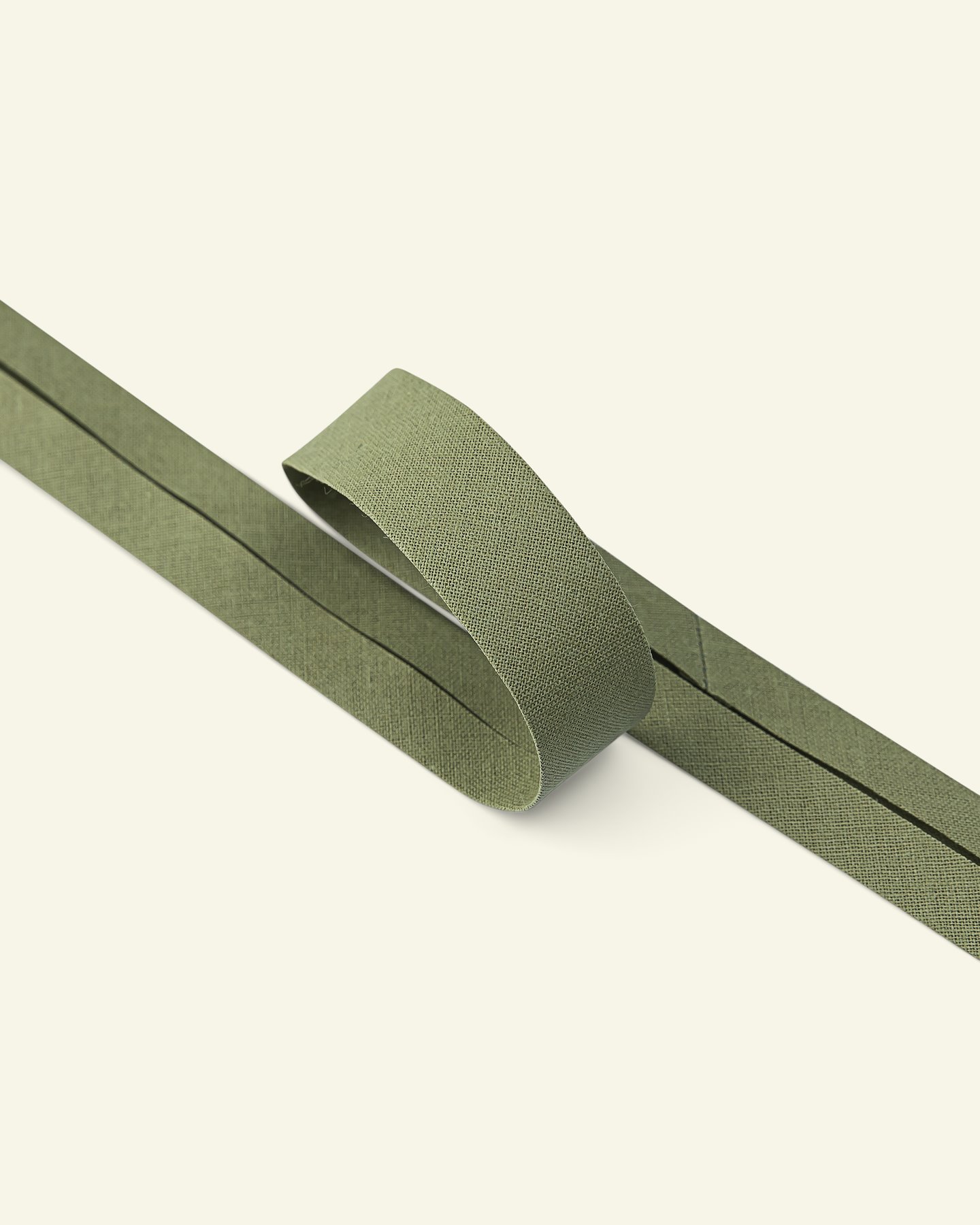 Bias tape cotton 18mm dusty olive 25m 68033_pack