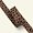 Bias tape leopard 20mm brown/black 3m