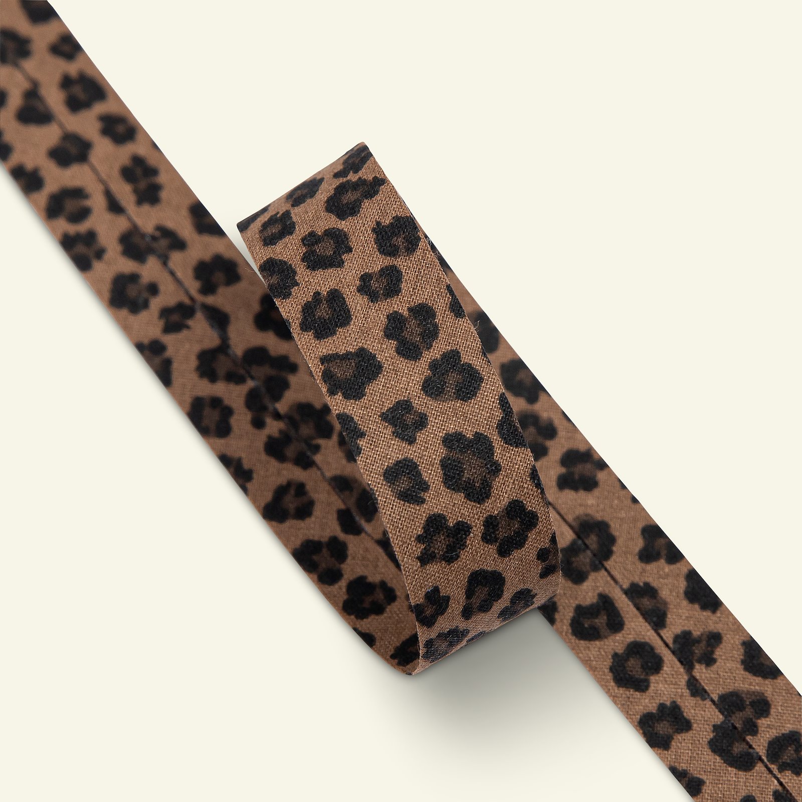 Bias tape leopard 20mm brown/black 3m 64105_pack