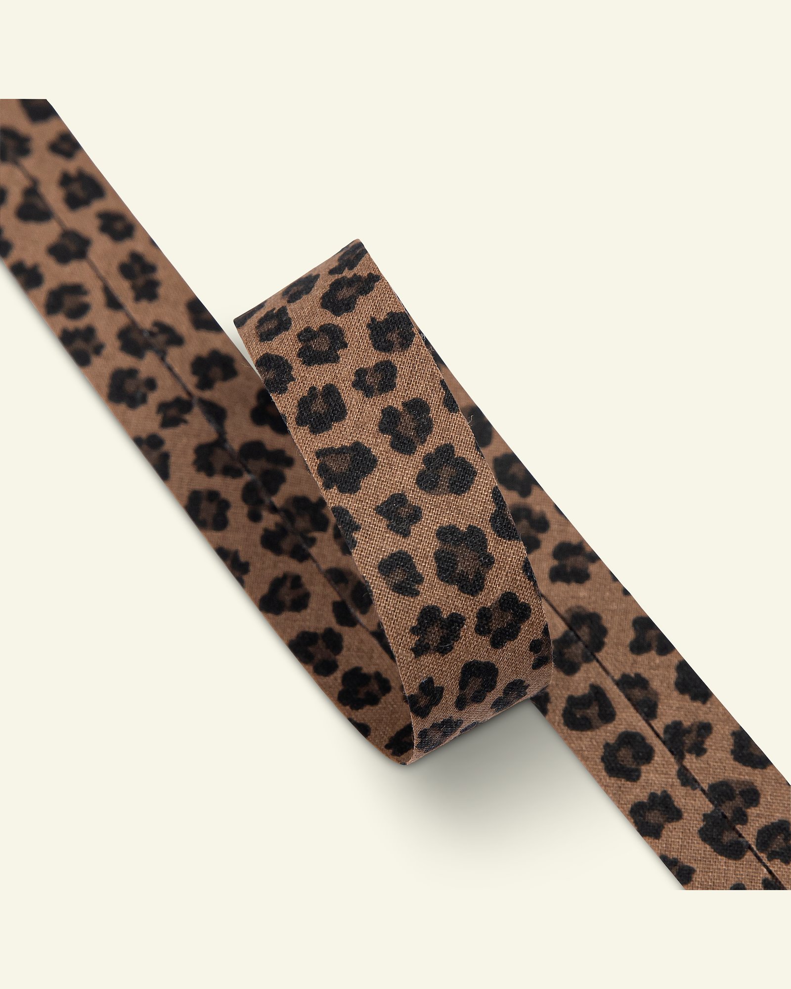 Bias tape leopard 20mm brown/black 3m 64105_pack