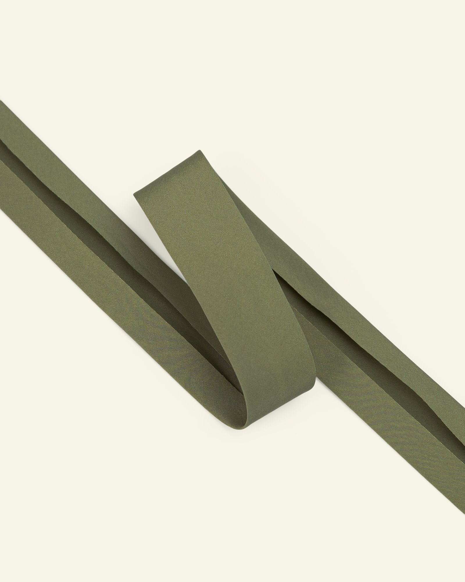 Bias tape polyester 18mm army green 4m 22470_pack