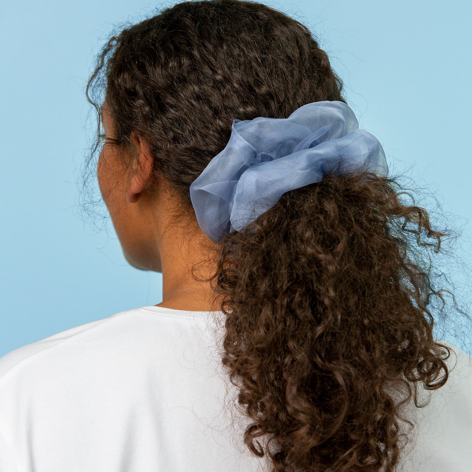 Buy Plain Ruffle Scrunchie For Curly Hair At Best Price.