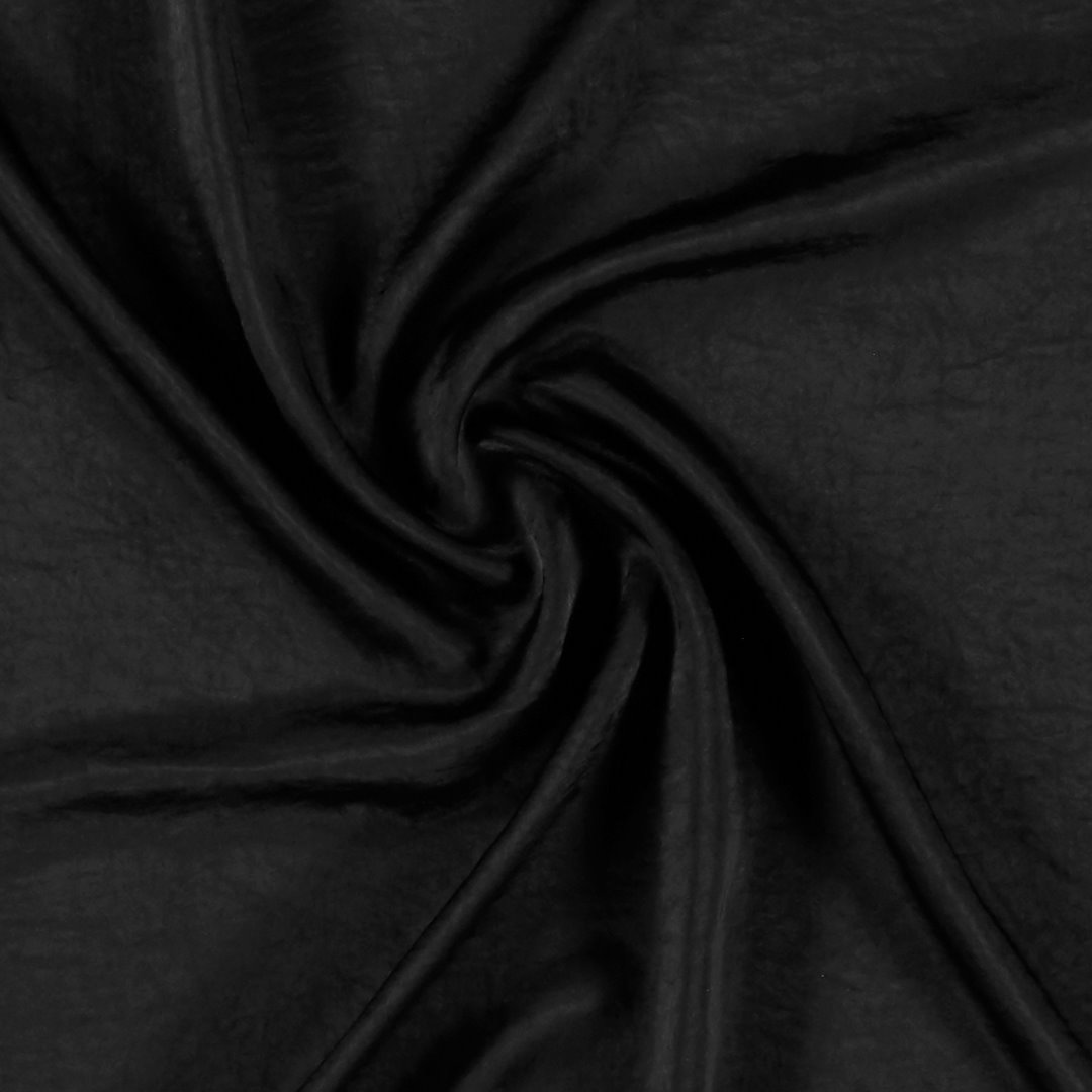 Billede af Blød satin med struktur sort