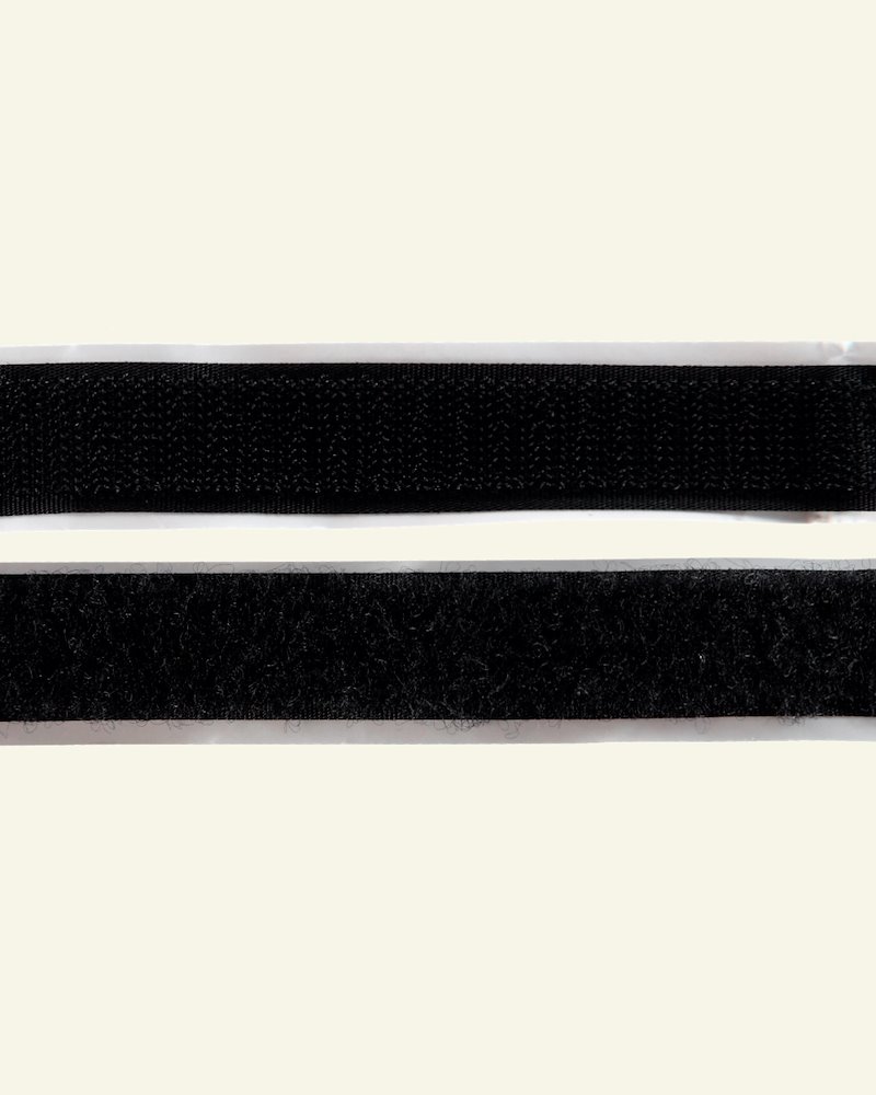 Borrelås selvklebende 20mm sort 25m 30298_pack