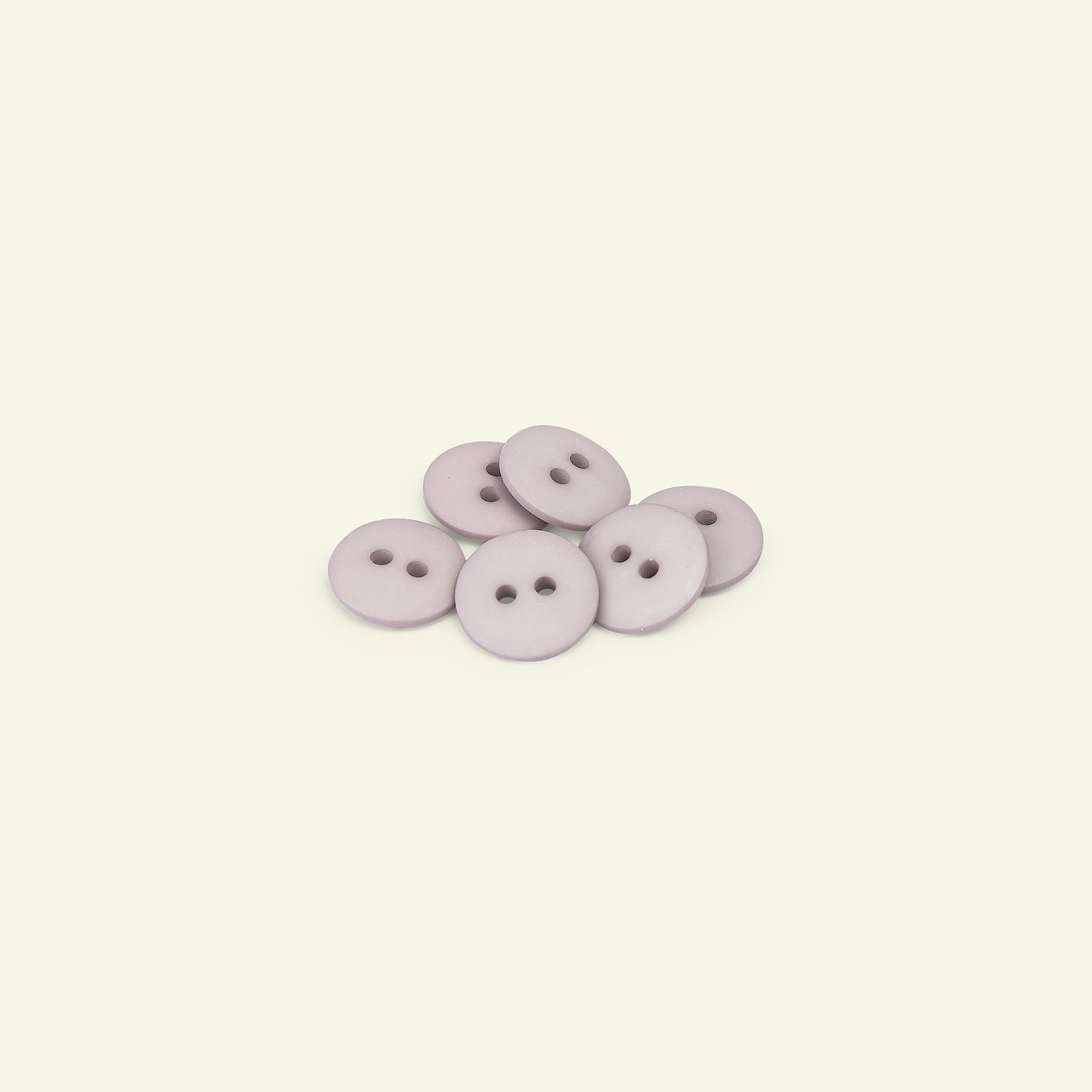 Button 2-holes 14mm grey 6pcs 33394_pack