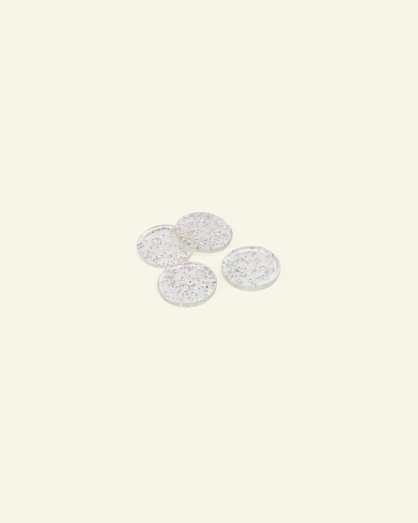 Button 2-holes 15mm transparent 4pcs 33054_pack