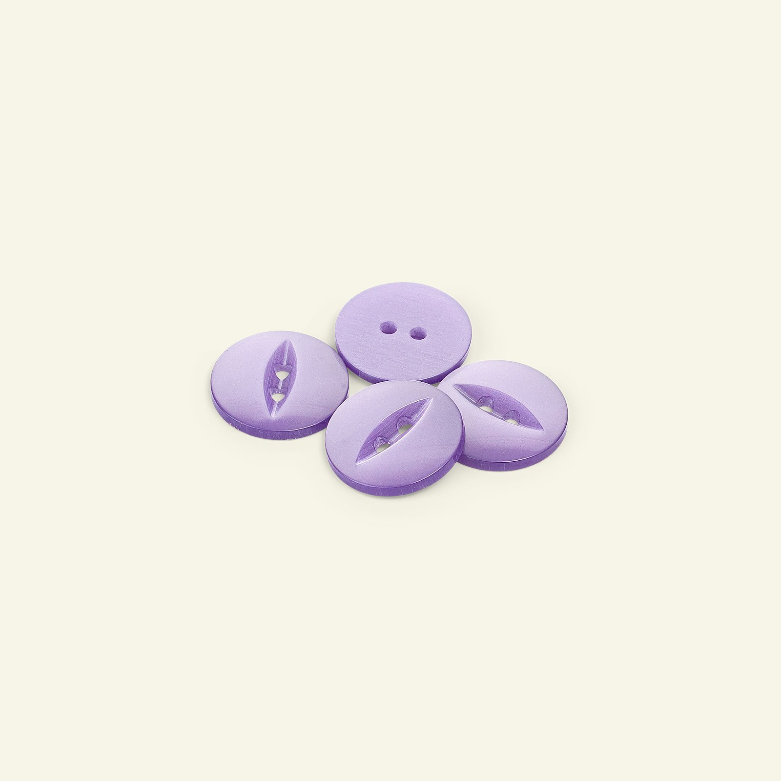 Button 2-holes 19mm purple 4pcs 33330_pack