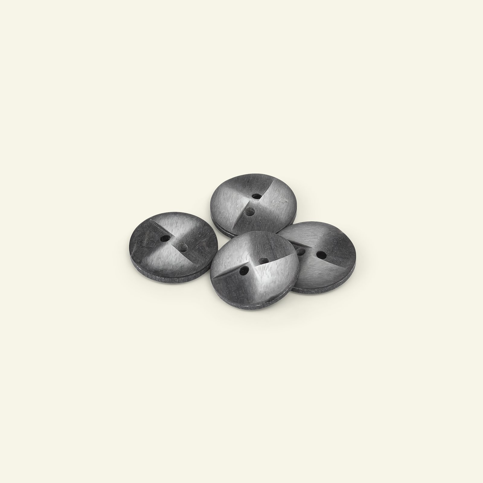 Button 2-holes 20mm grey 4pcs 33156_pack