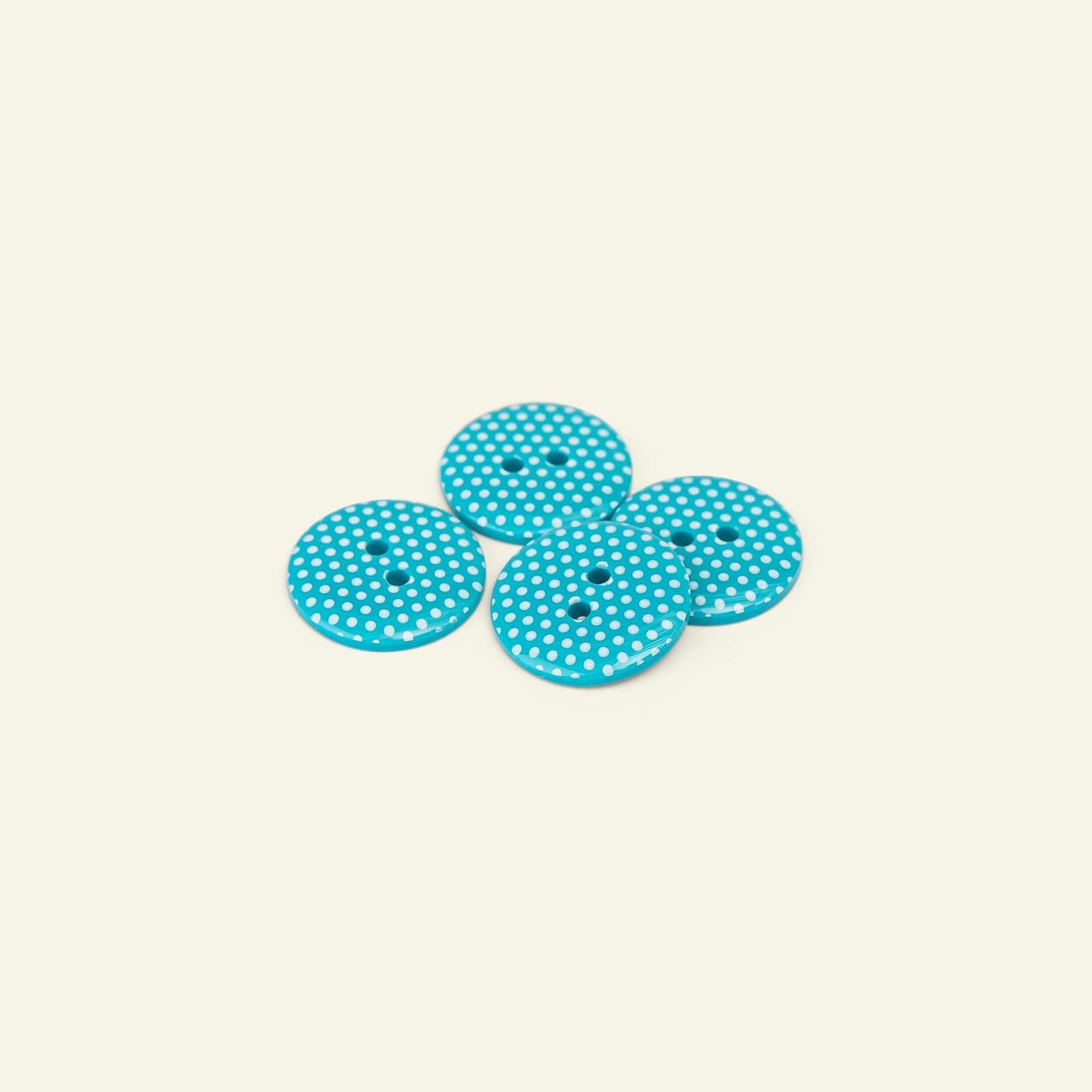 Button 2-holes dot 20mm blue 4pcs 33278_pack