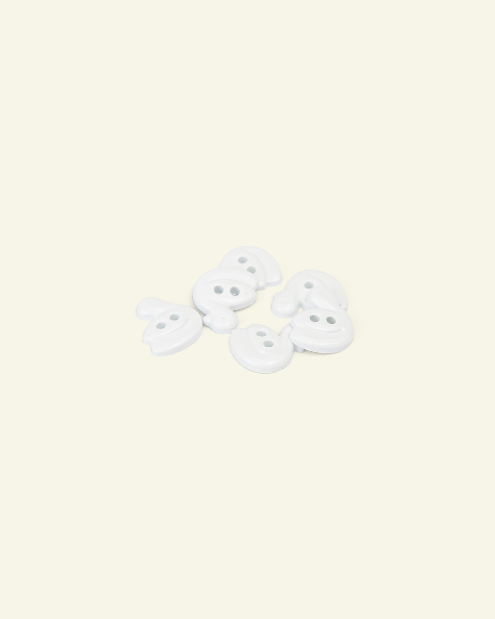 Button 2-holes duck 18mm white 6pcs 33471_pack