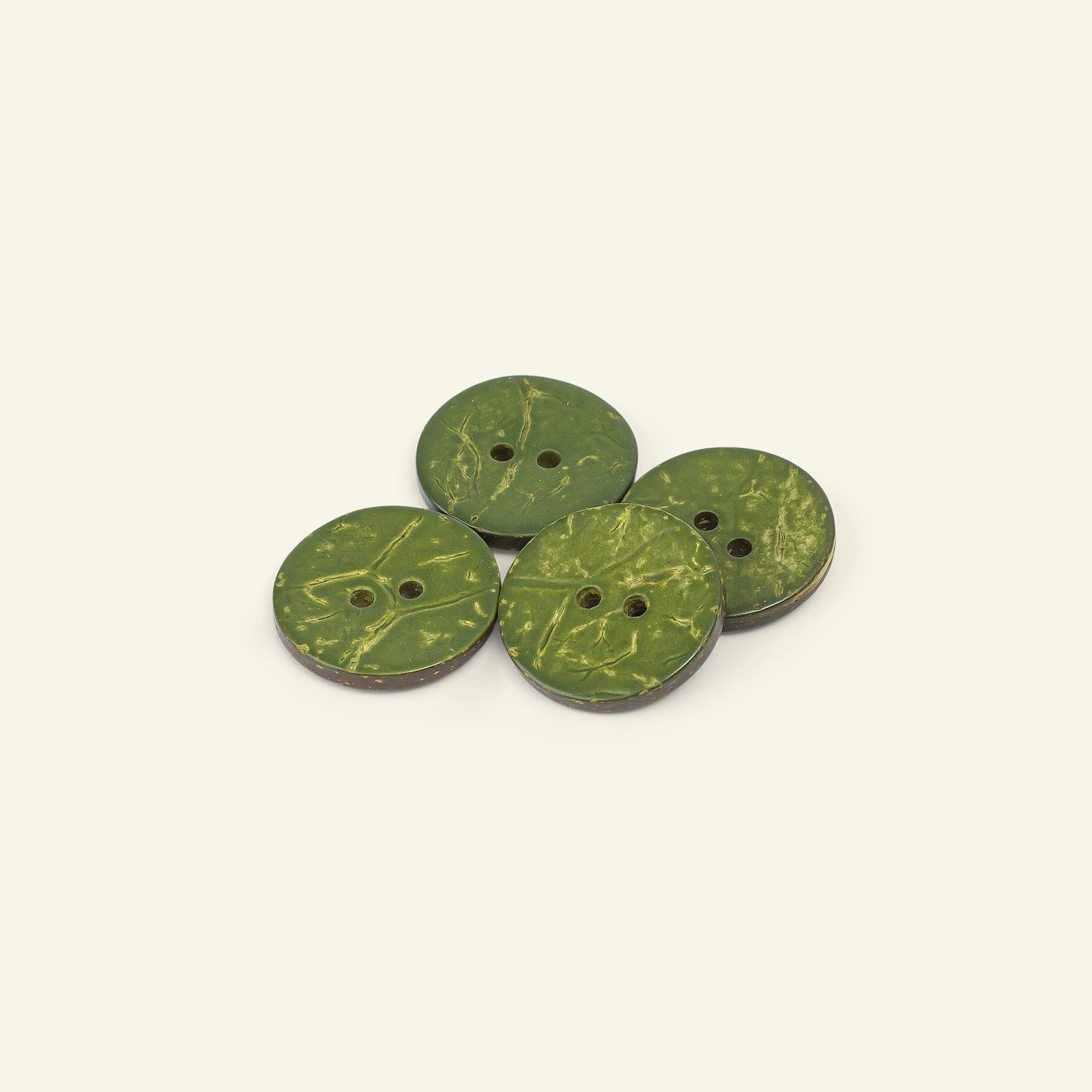 Button 2-holes imit leather 23mm green 5 33307_pack