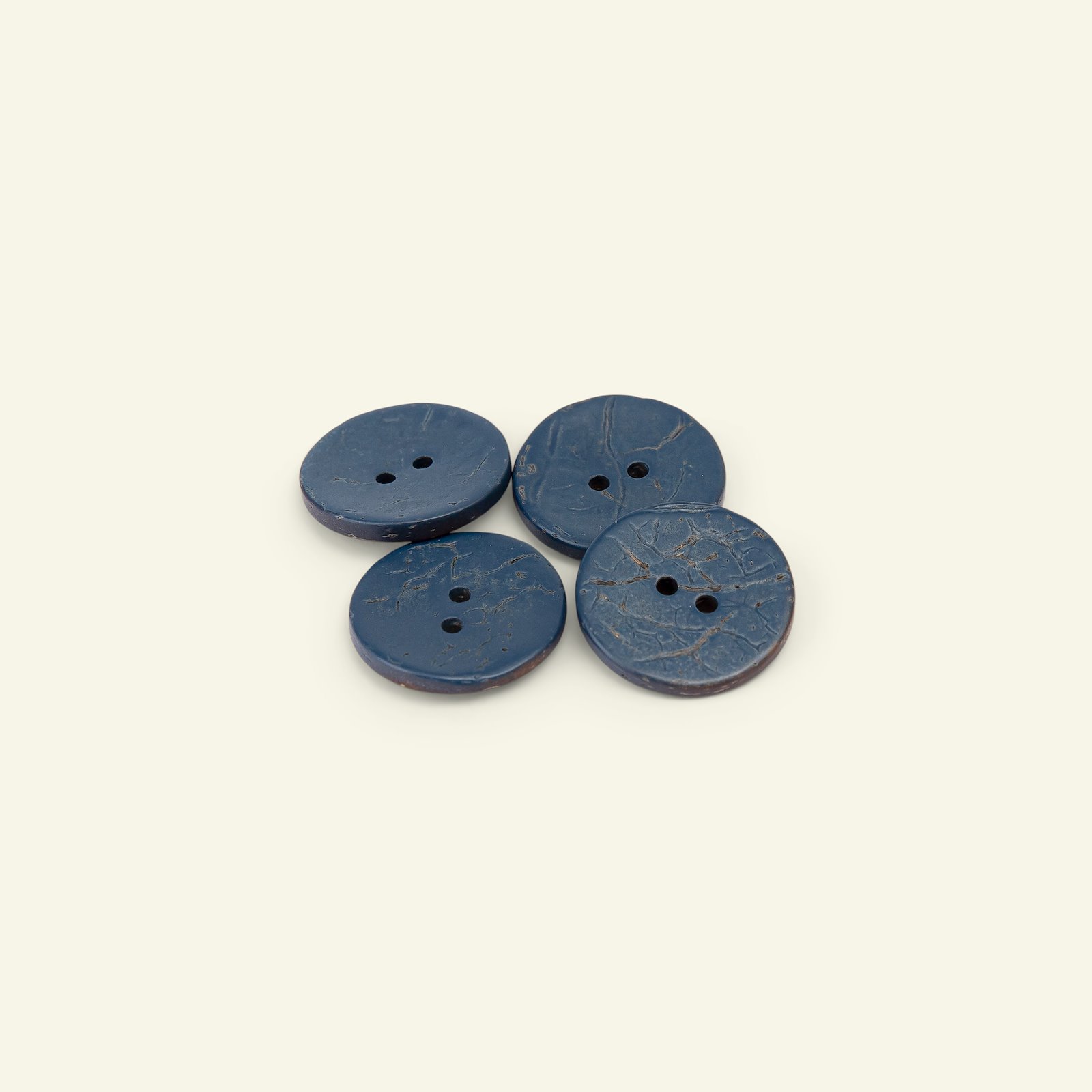 Button 2-holes imit leather 23mm navy 5p 33306_pack