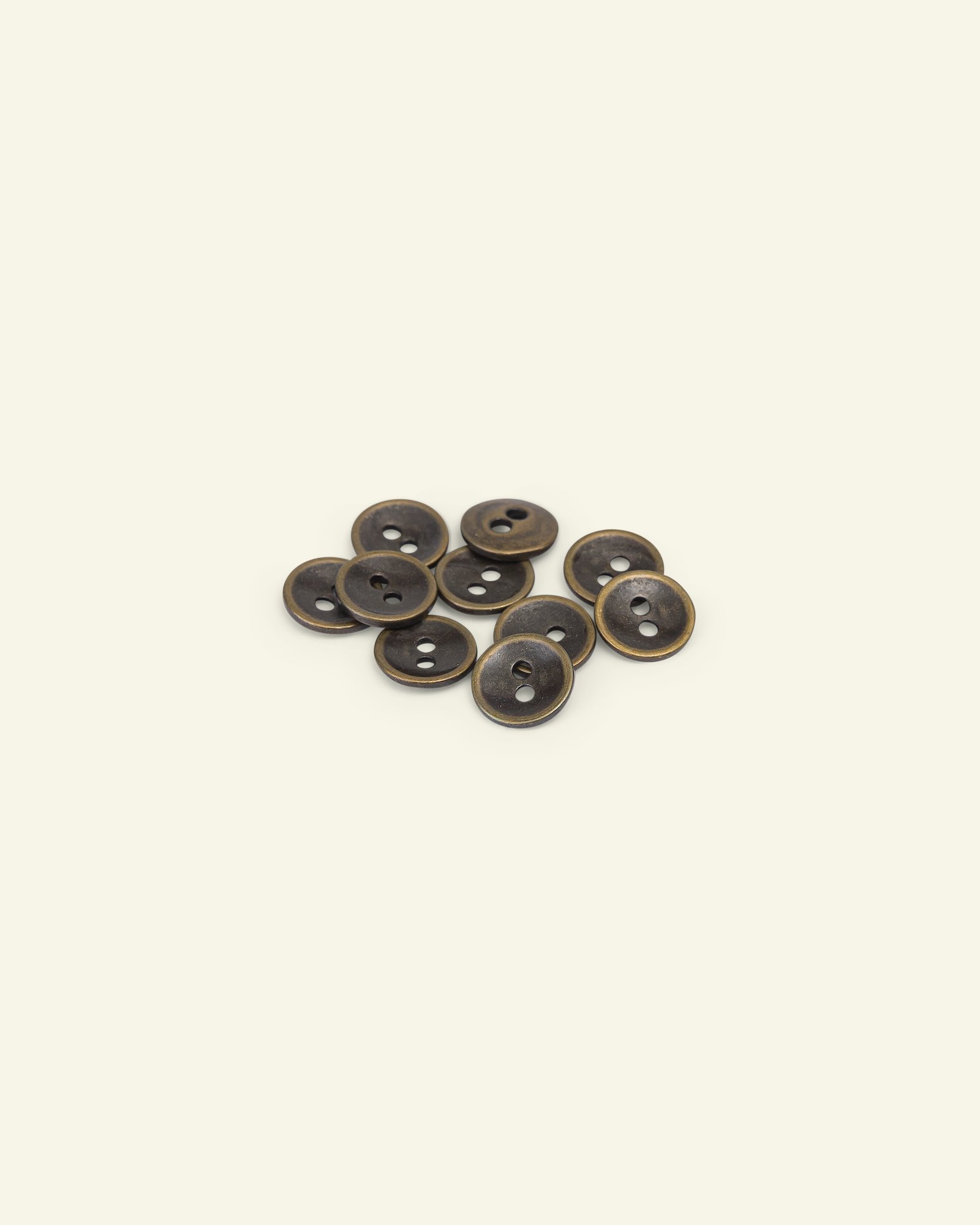 Button 2-holes metal 11mm gold 10pcs 33534_pack