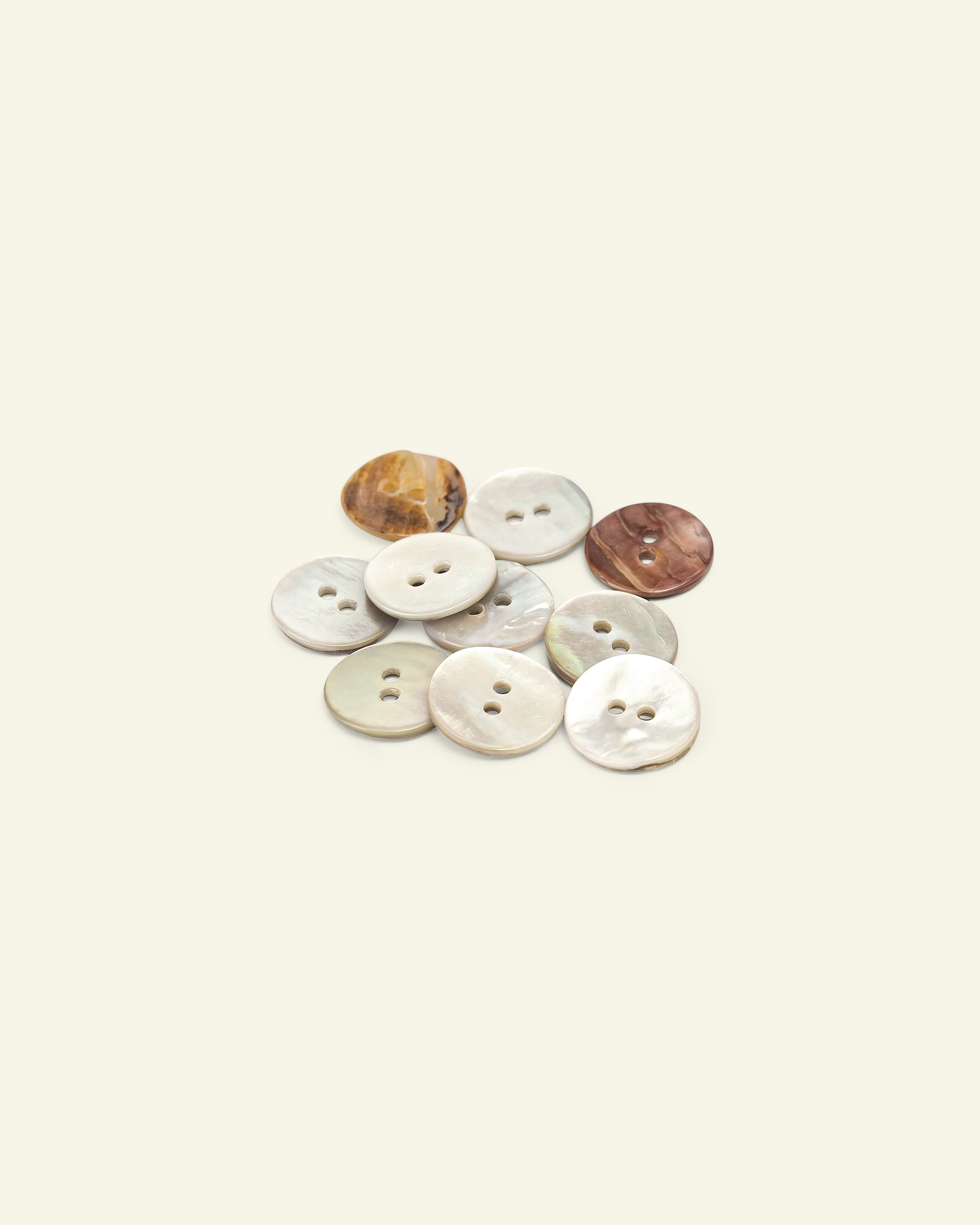 Button 2-holes MOP 15mm offwhite 10pcs 33538_pack