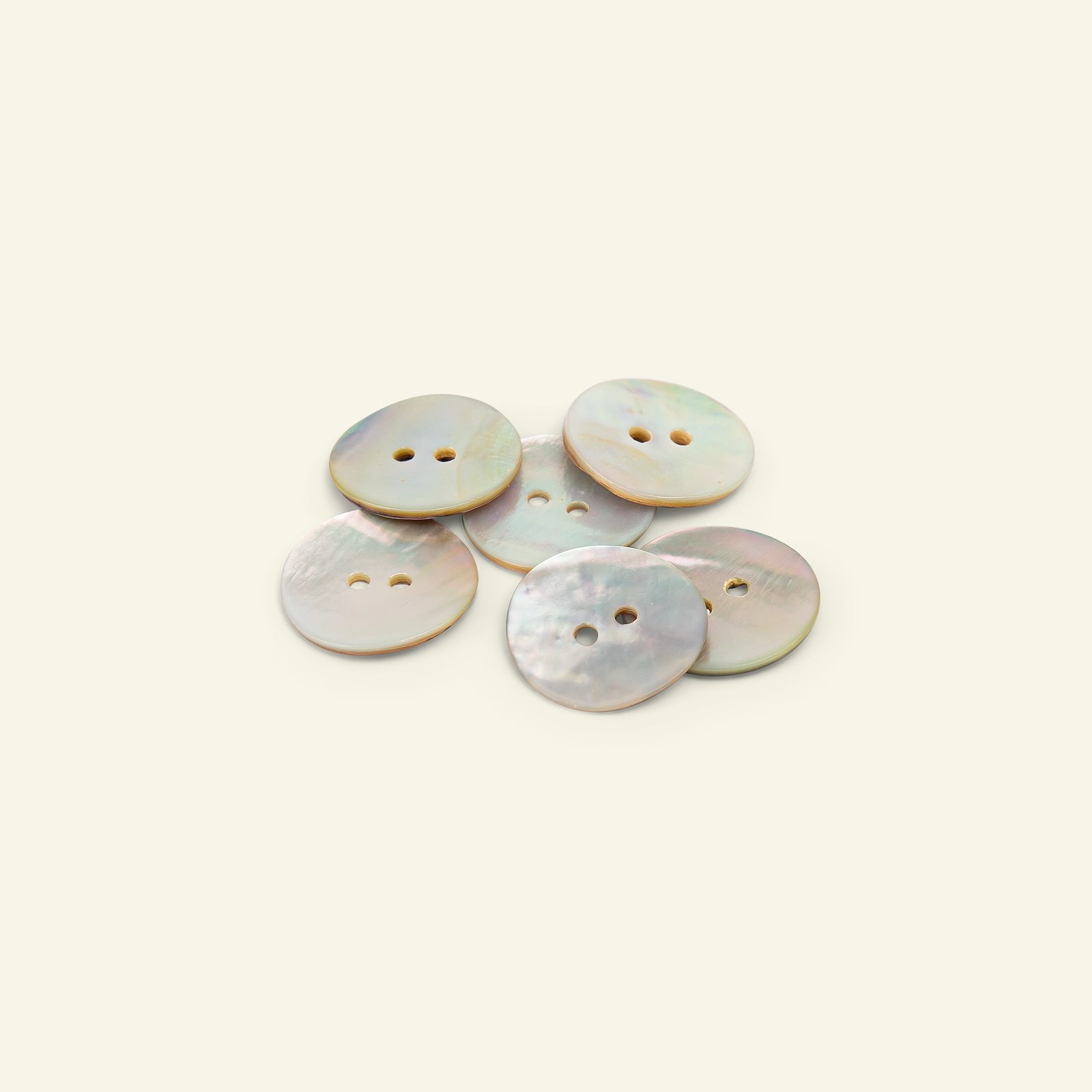 Button 2-holes MOP 20mm offwhite 6pcs 33499_pack