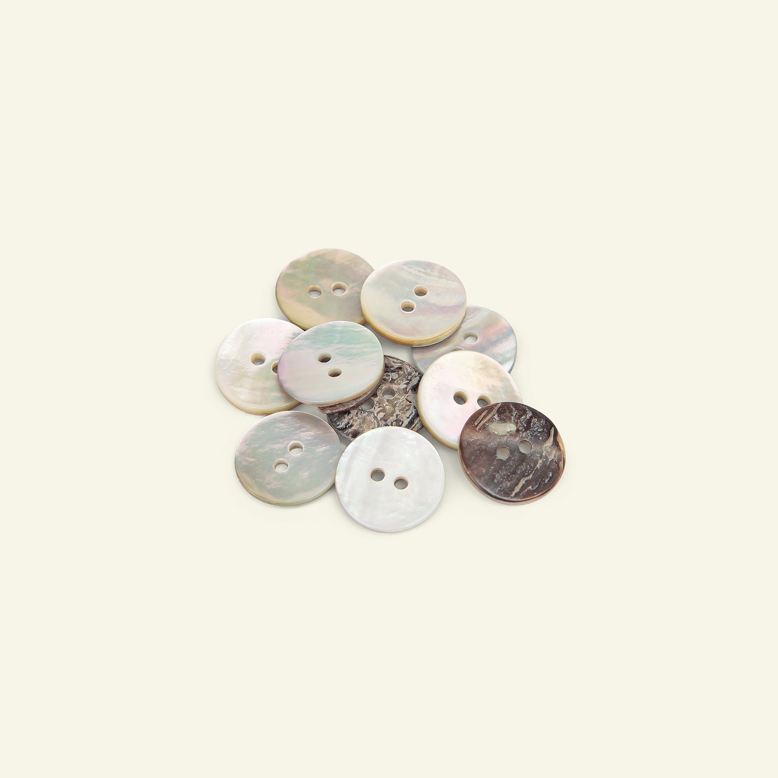 Button 2-holes mother of pearl 15mm 10pc 33511_pack