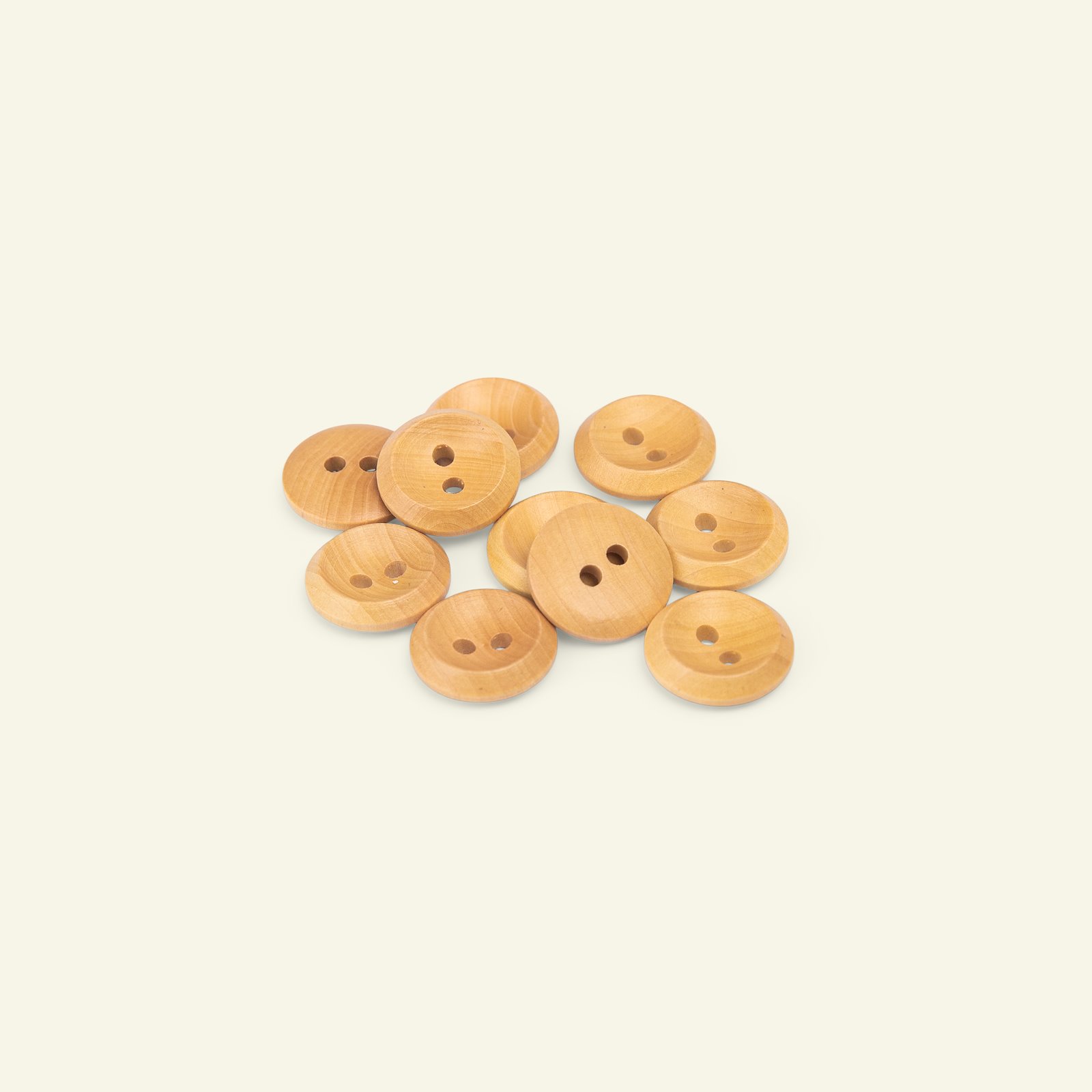 Button 2-holes olive w/rim 15mm 10pcs 33547_pack