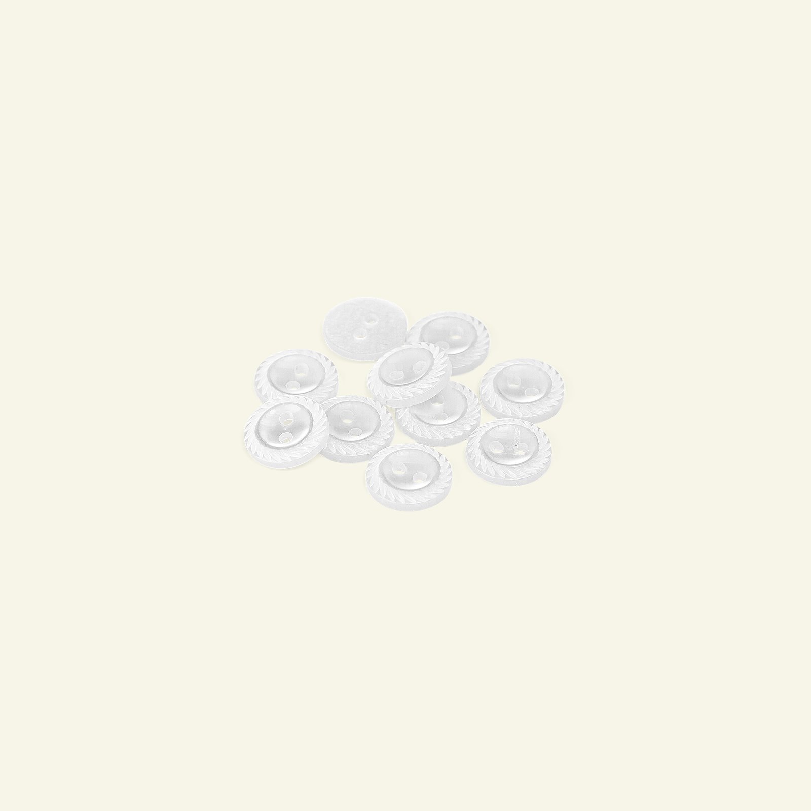 Button 2-holes rope rim 12mm white 10pcs 33012_pack