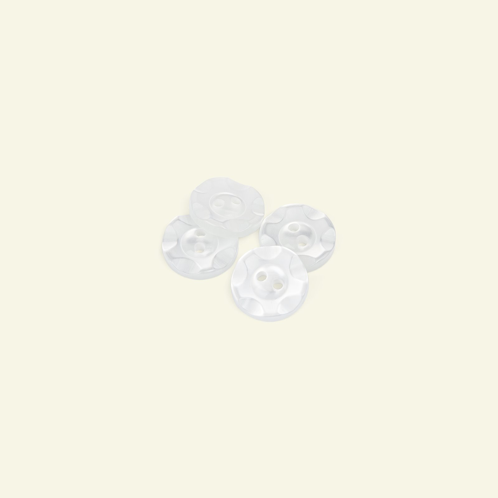 Button 2-holes star 16mm white 4pcs 33036_pack