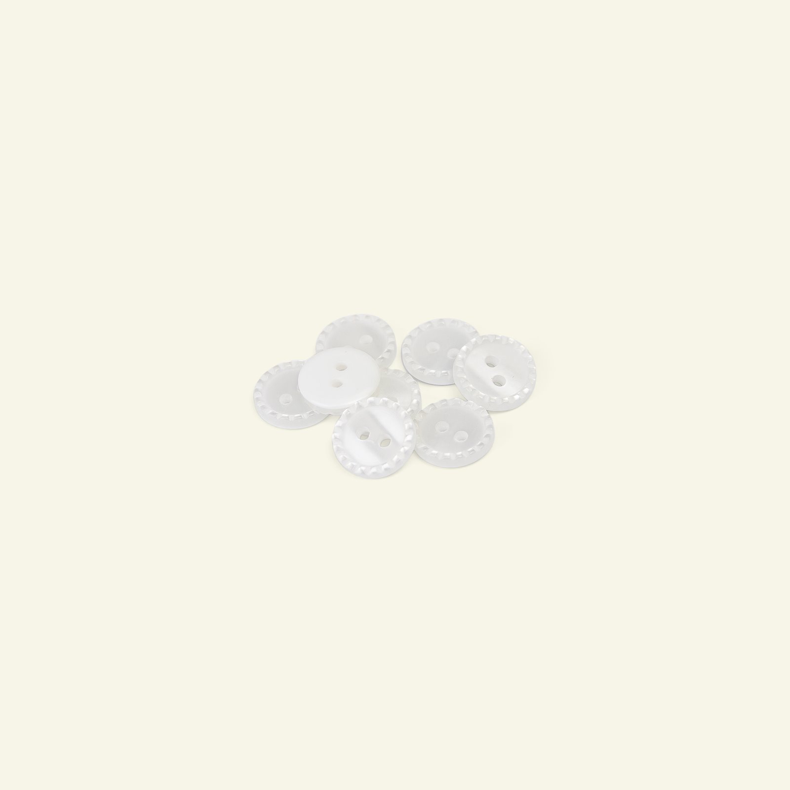 Button 2-holes stitch rim 12mm white 8pc 33017_pack