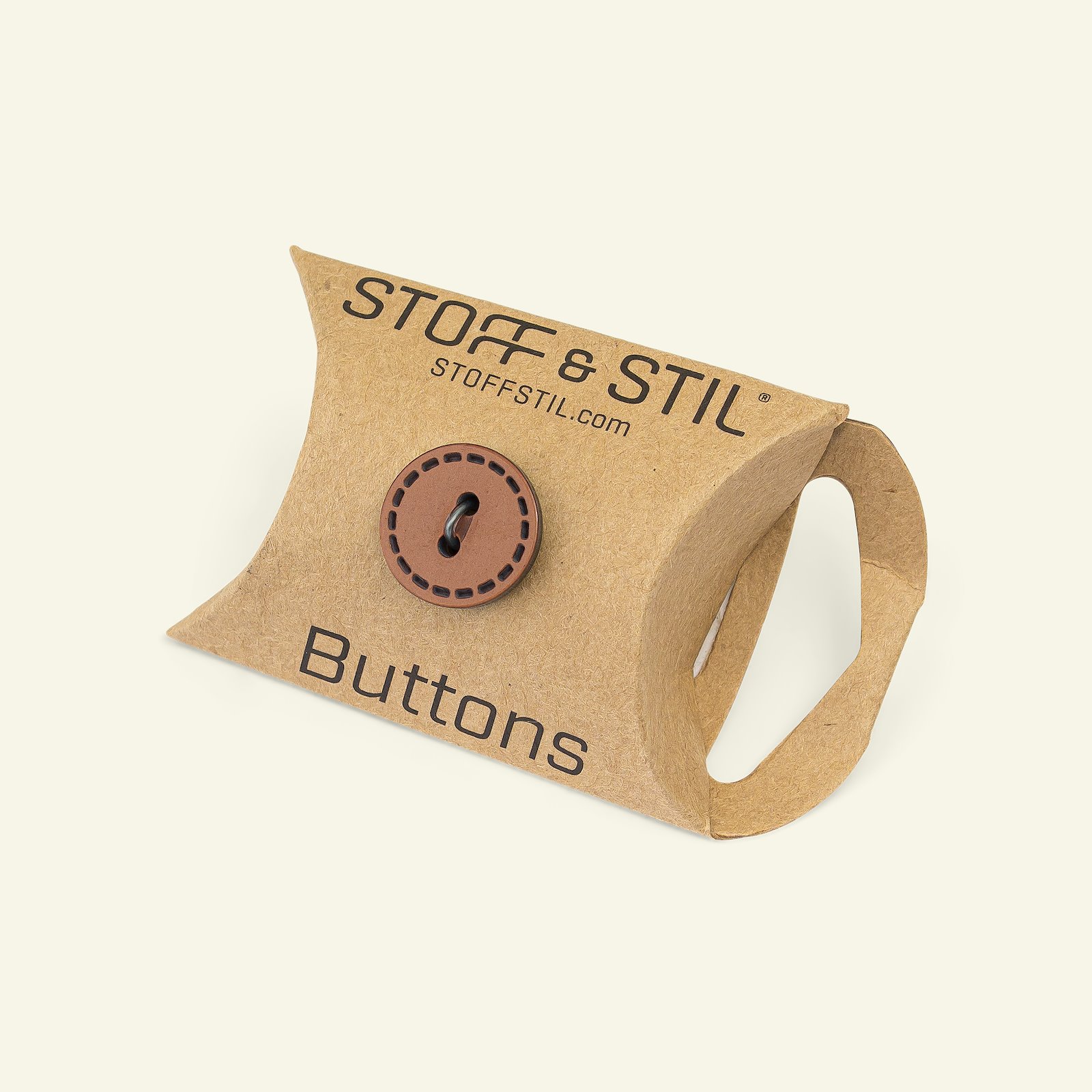 Button 2-holes stitch rim 15mm brown 8pc 33423_pack_b