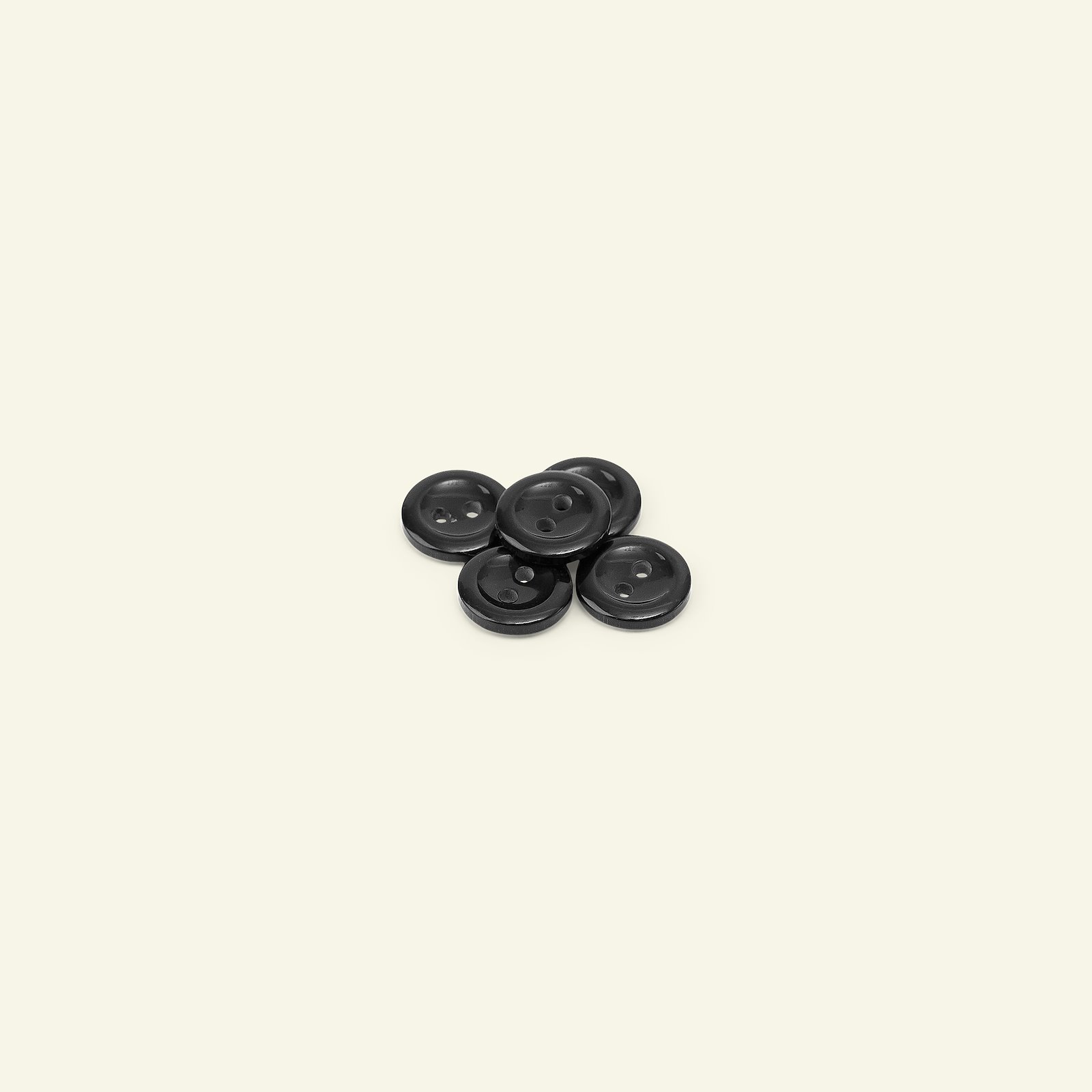 Button 2-holes w/rim 11mm black 5pcs 33105_pack